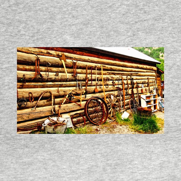 Log Cabin with Tools by Scubagirlamy